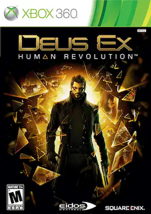 XBOX 360
DEUS EX HUMAN REVOLUTION
MATURE 17+
CONTENT RATED BY ESRB
EIDOS MONTREAL
SQUARE ENIX - E10+ (Everyone 10+)