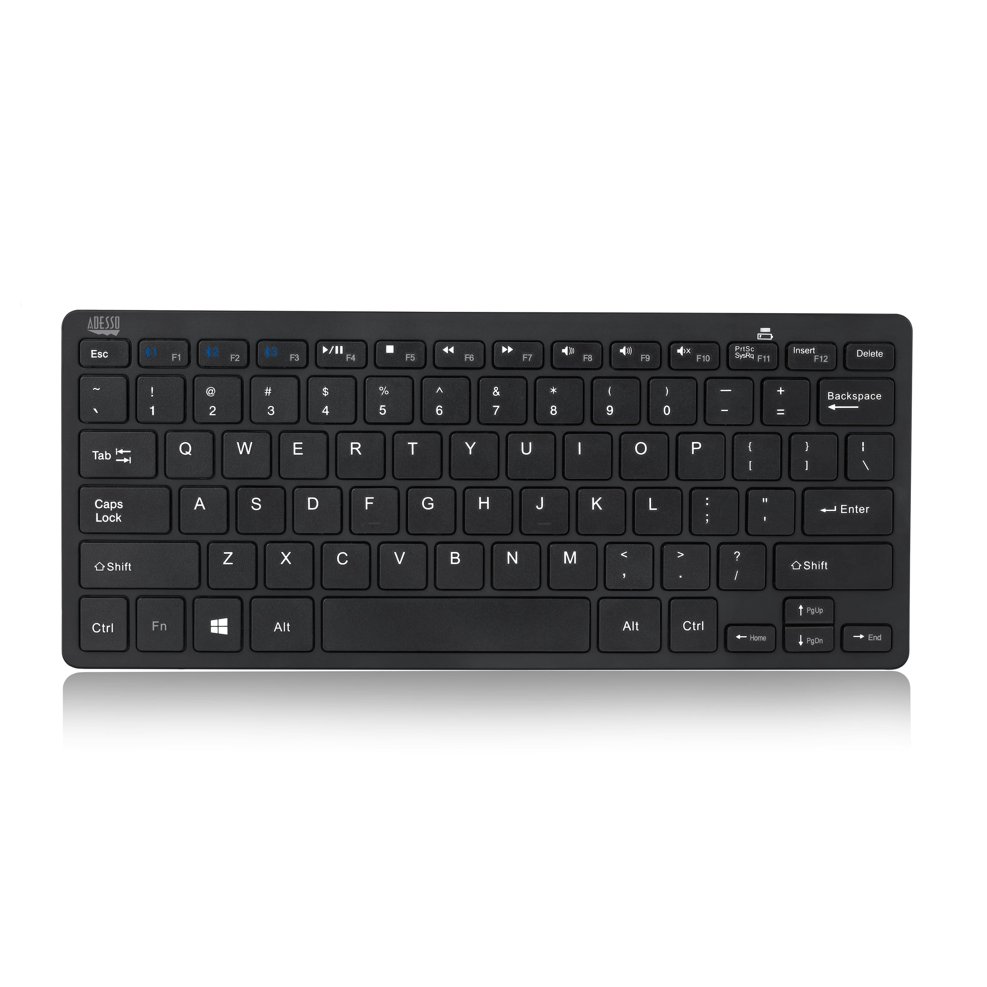 Adesso - SlimTouch 1100BB Bluetooth 3.0 Mini Keyboard - Black