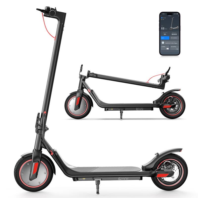 Left. iScooter - i9M Foldable Commuting Electric Scooter for Adults(500W Motor , 20MPH Top Speed , 19Miles Range) - Black.