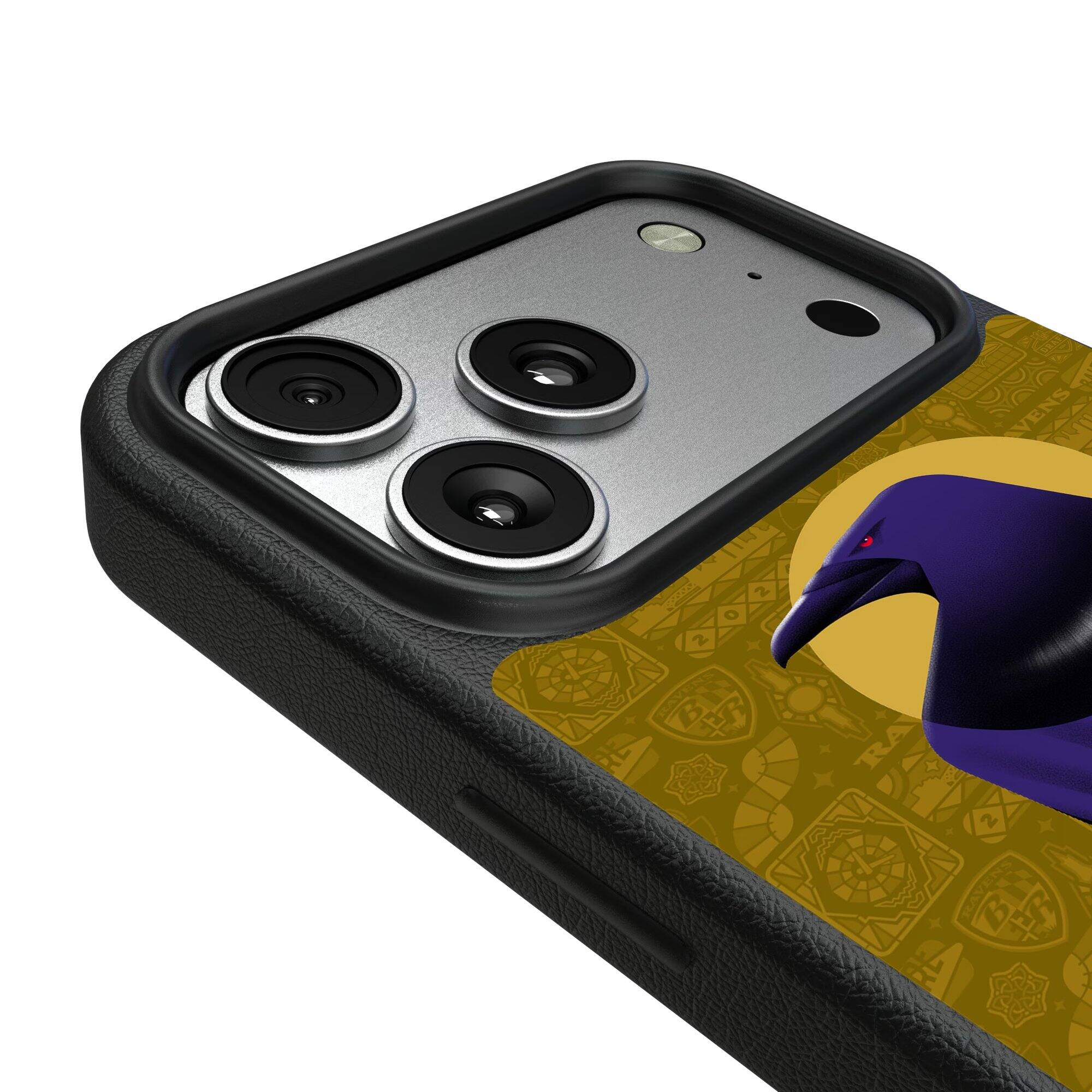 Alt View 2. Keyscaper - Baltimore Ravens iPhone Magnetic Bump Case - 16 - Black.