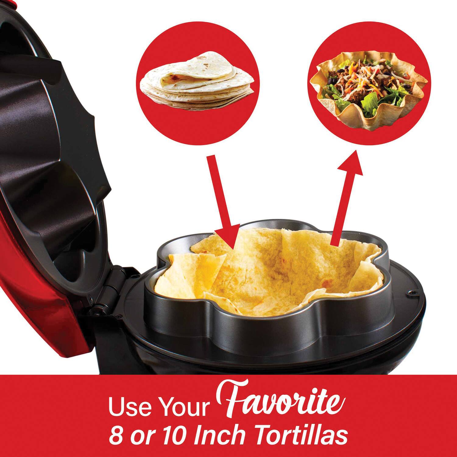 Use Your Favorite 8 or 10 Inch Tortillas