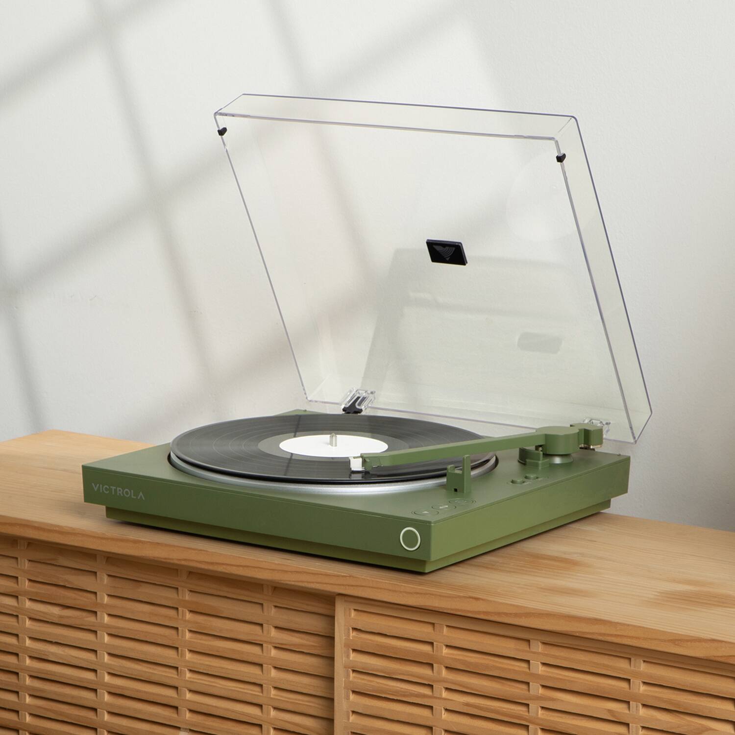 Alt View 11. Victrola - Victrola Automatic Turntable - Green.