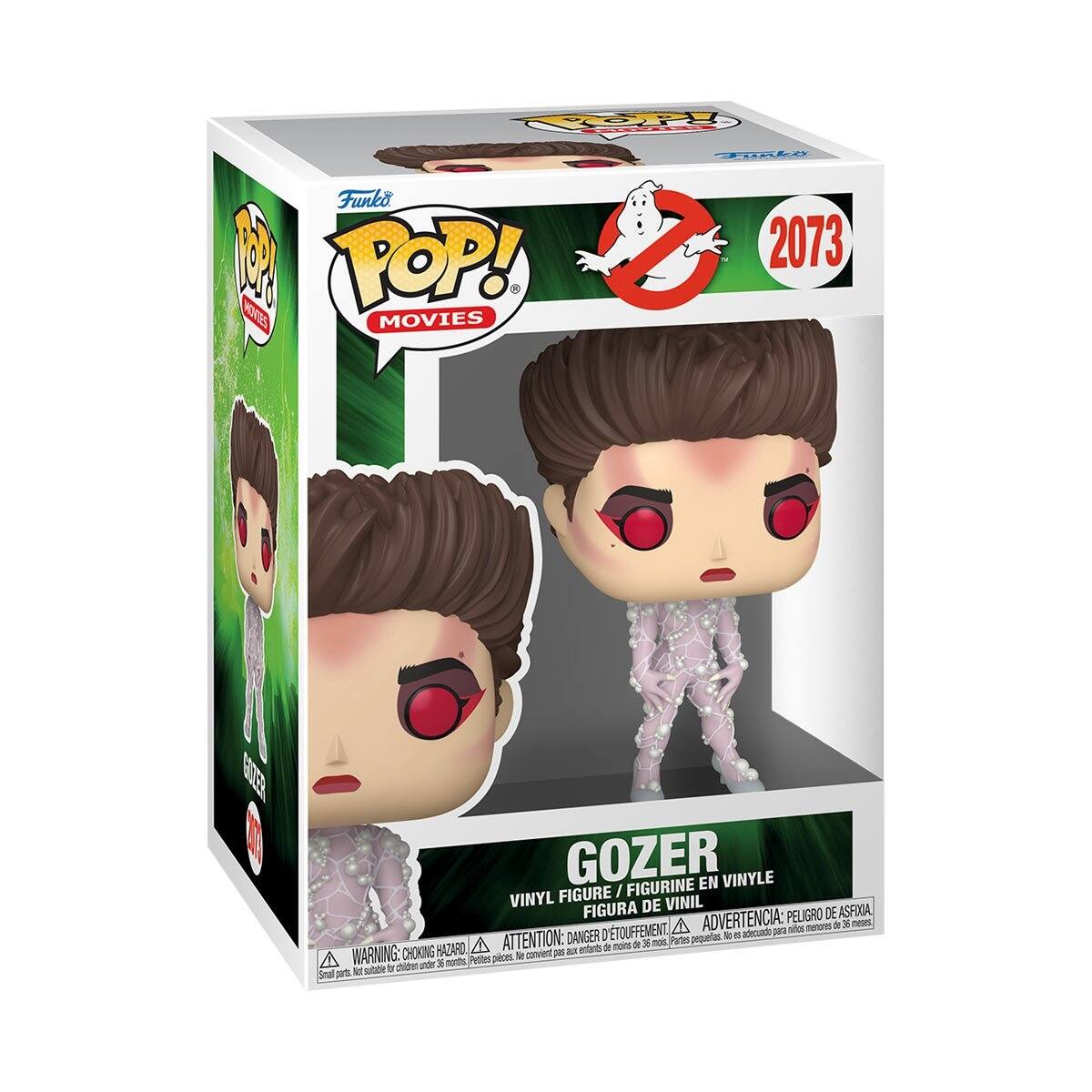 Funko POP! MOVIES  
2073  
GOZER / FIGURINE EN VINYLE VINYL FIGURE DE VINIL FIGURA DE VINIL  
ADVERTENCIA: PELIGRO DE ASFIXIA, A niños menores de 36 meses, ATTENTION: DANGER DE TOUFFEMENT, Parts, pequas. to adecuado para enfants de moins de 36 mois, WARNING: CHOKING HAZARD, le convient per montis, Pettes peces. in children under 36 parts. Not suitable