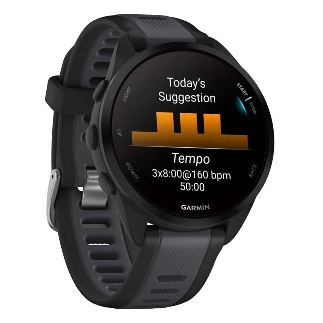 GARMIN - 【新品未開封】GARMIN FORERUNNER 165 BLACK GRAY Garmin Forerunner 165 Music Running Watch - Black/Slate Gray