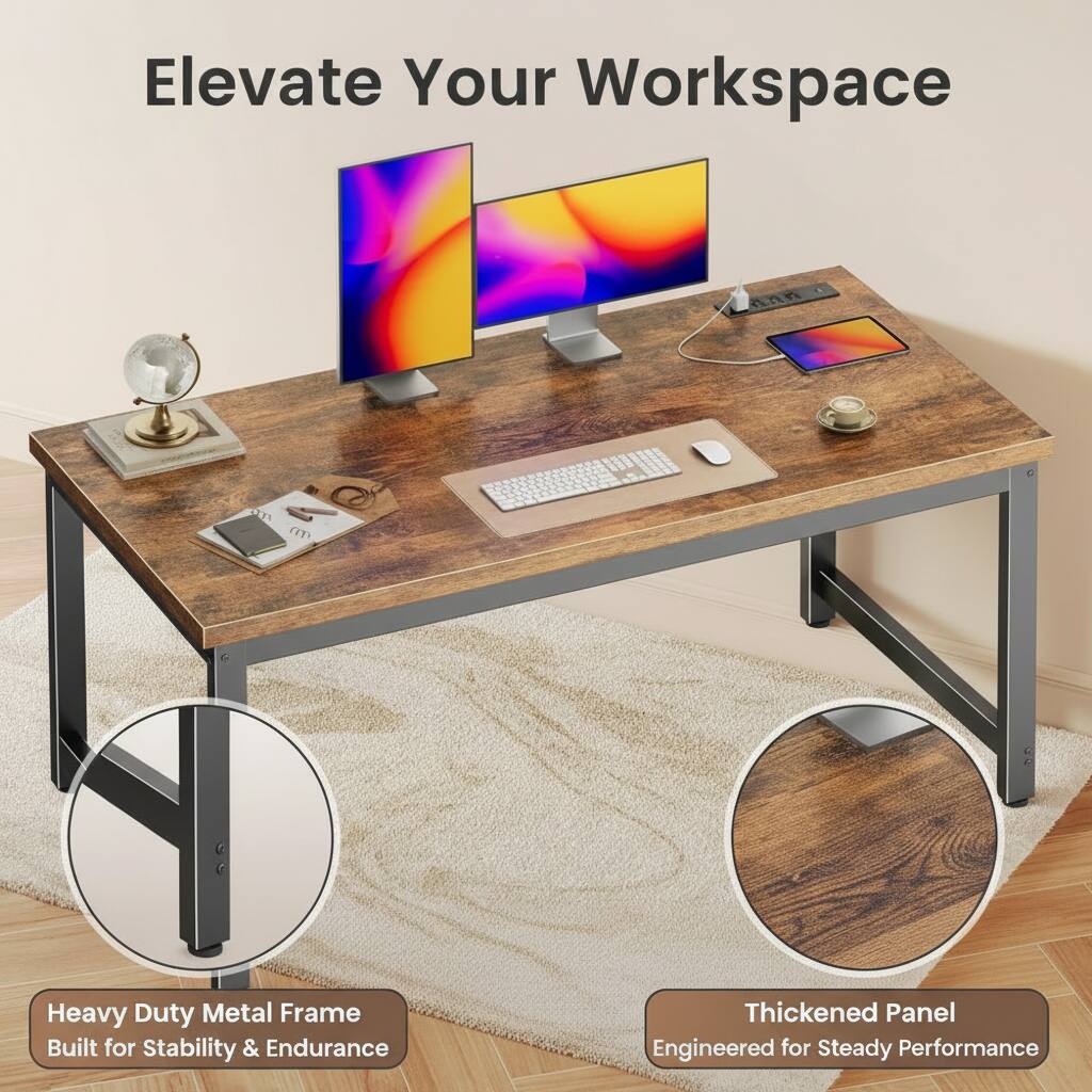 Elevate Your Workspace

Heavy Duty Metal Frame Built for Stability & Endurance

Thickened Panel Engineered for Steady Performance
