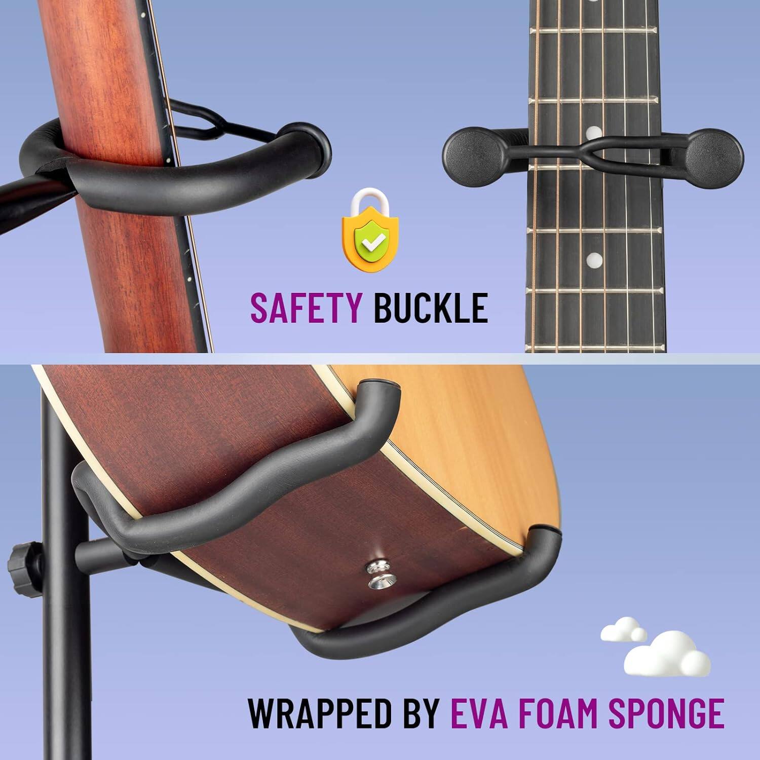 SAFETY BUCKLE  
WRAPPED BY EVA FOAM SPONGE
