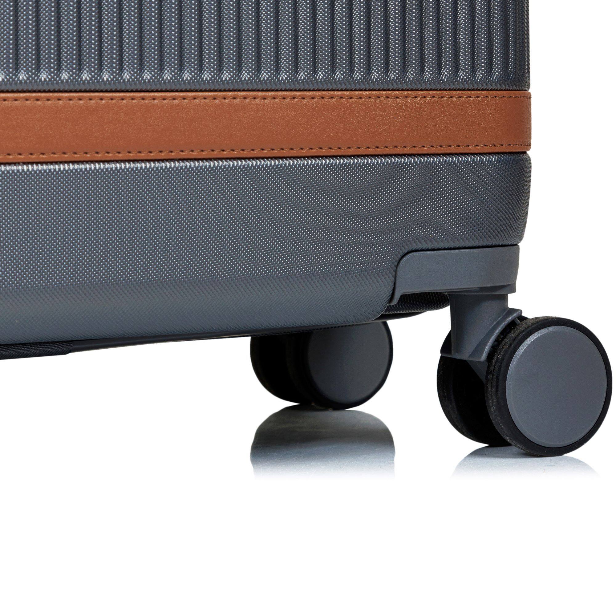 Alt View 1. Champs - Vintage Air 3-Piece Hardside Luggage Set - Grey.