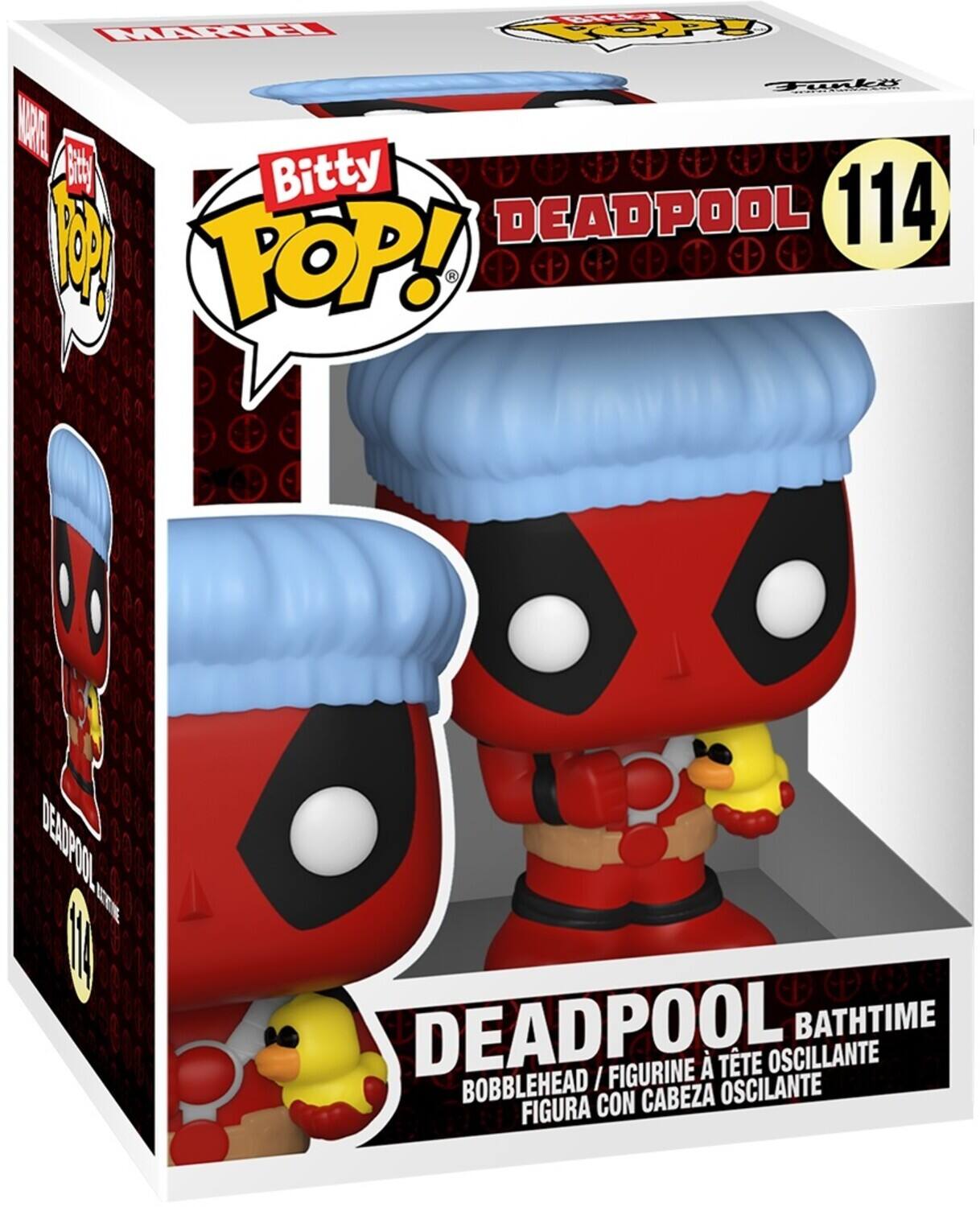 Bitty POP! DEADPOOL 114 DEADPOOL BATHTIME BOBBLEHEAD / FIGURINE À TÊTE OSCILANTE FIGURA CON CABEZA OSCILANTE