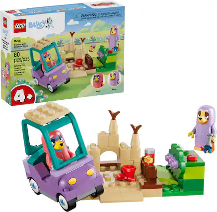 LEGO 11216 -M Grannies with Bingo and Bluey 80 pcs/pzs Building Toy Juguete de Construcción para Construir CHOKING HAZARD, WARNING: Not for children under 3 years Small parts. 4+
