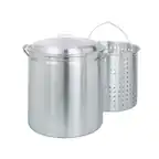 Front. Bayou Classic - Bayou Classic 82 Quart Stainless Steel Bayou Boiler Stockpot, Lid, 1182, Silver - Silver.