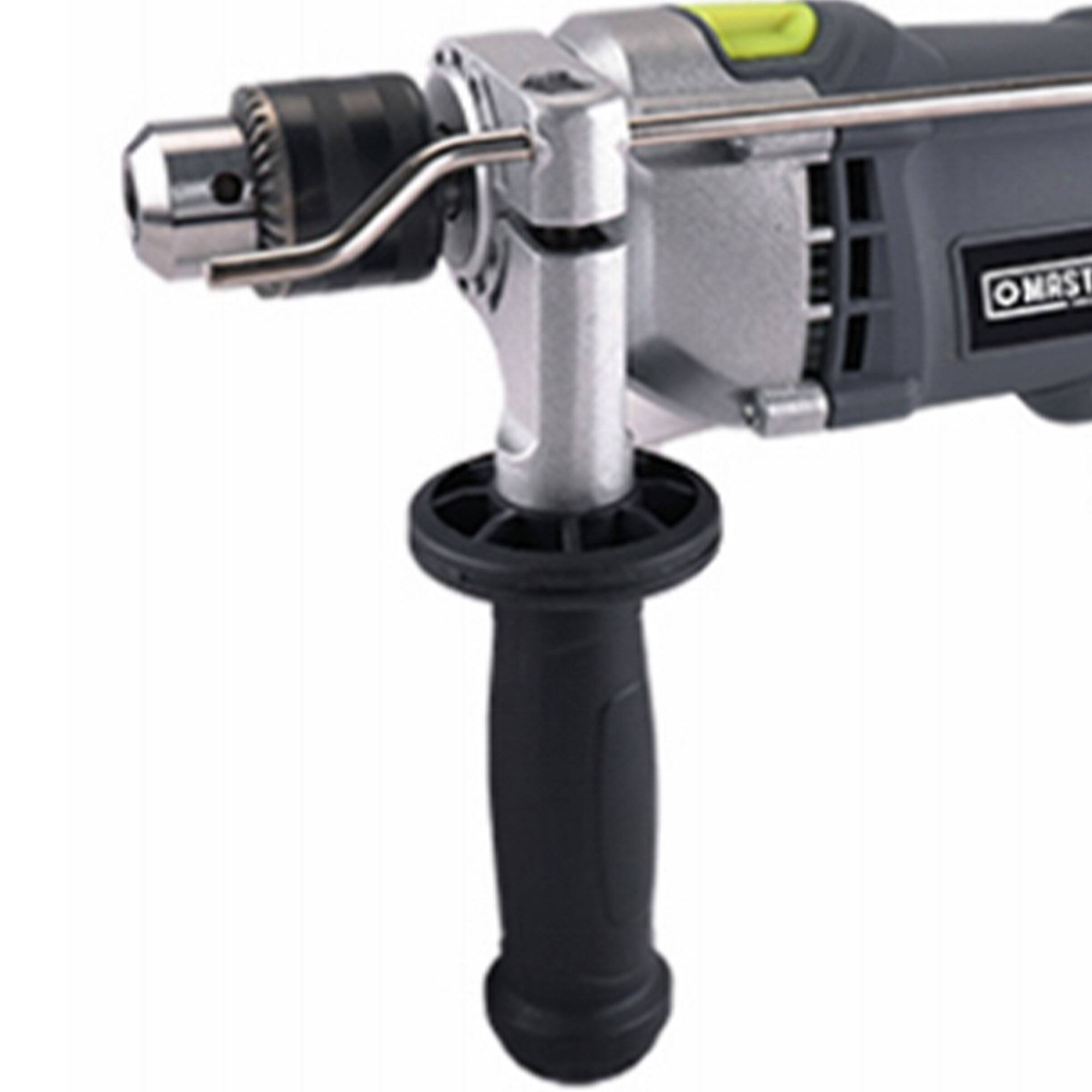 Alt View 4. Master Mechanic - Master Mechanic 7.5 Amp 0.5 Inch Hammer Drill w/ Soft Grip Handle & Metal Gauge - Gray.