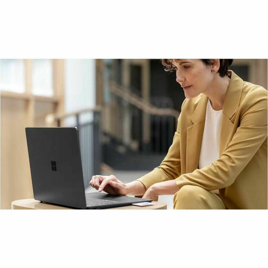 Alt View 4. Microsoft - Microsoft Surface Laptop 6 15" Touchscreen Notebook - Intel Core Ultra 7 165H - 32 GB - 512 GB SSD - English Keyboard - Black.