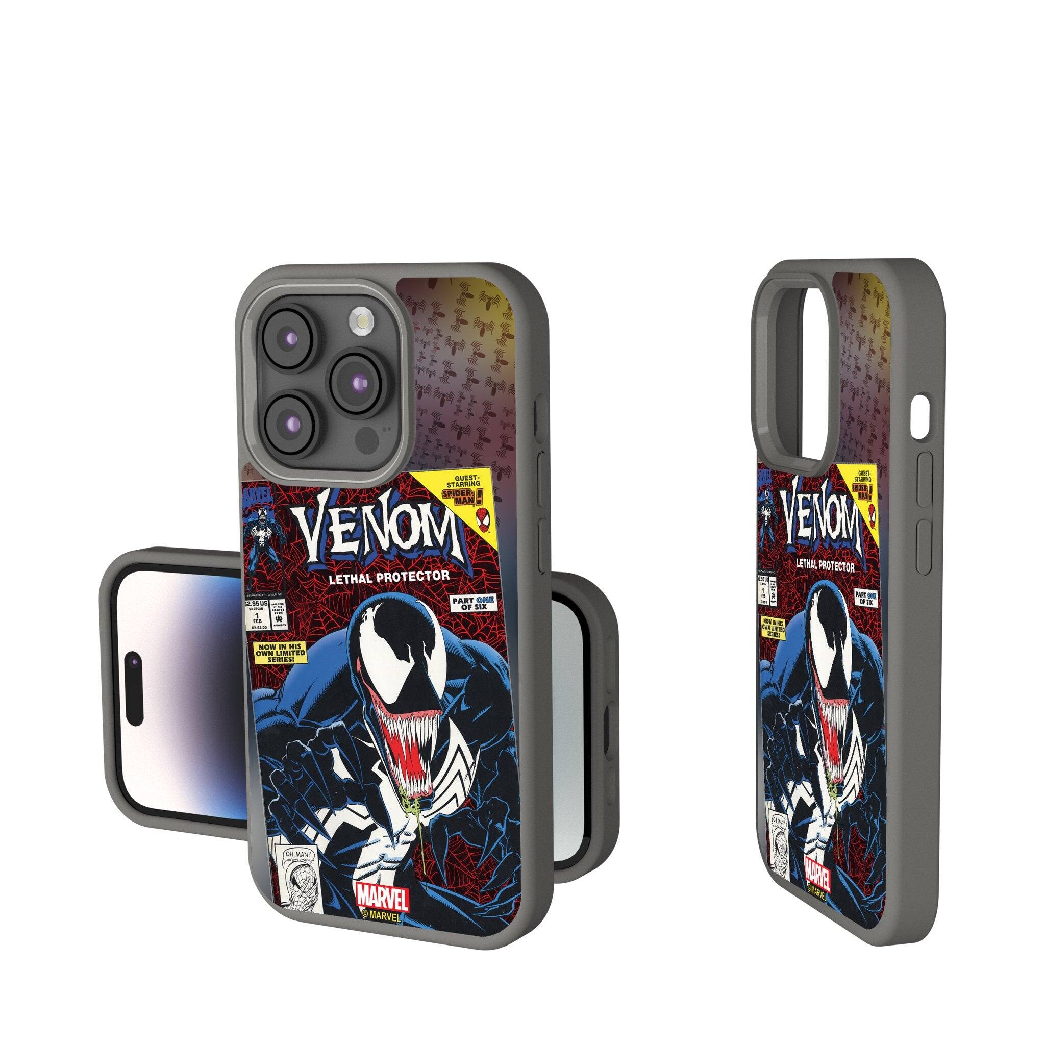 Keyscaper - Marvel Classic Cover Soft Touch Phone Case - Apple iPhone 14 Pro Max - Venom