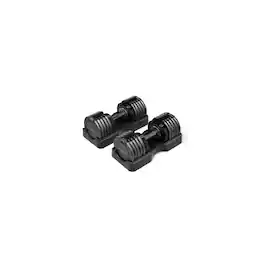 NordicTrack - 55 lb. Select-A-Weight Dumbbell Pair - Black