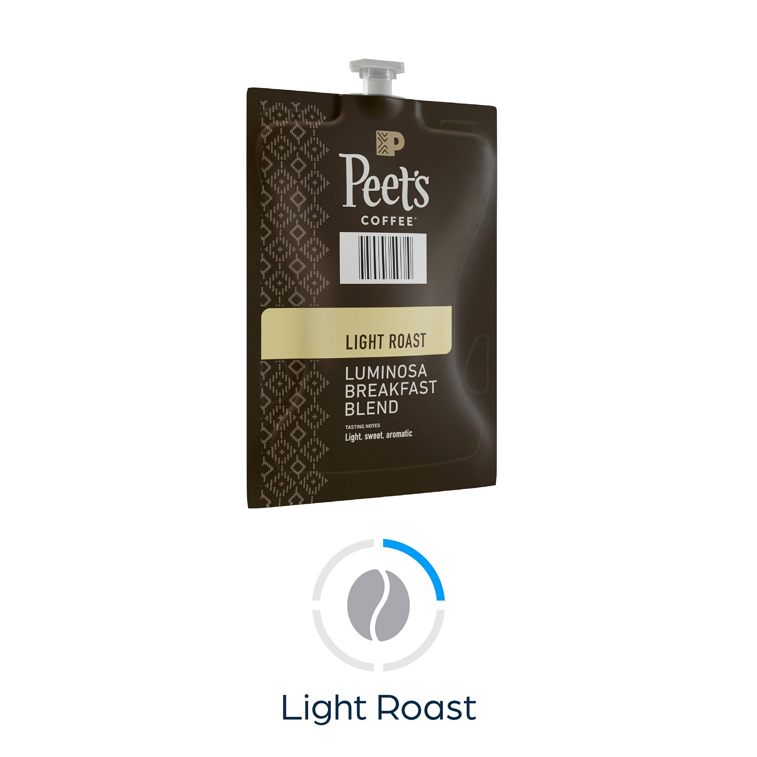 Peet's Coffee Light Roast Luminosa Breakfast Blend 1R10 MEE  
Light, sweet, aromatic