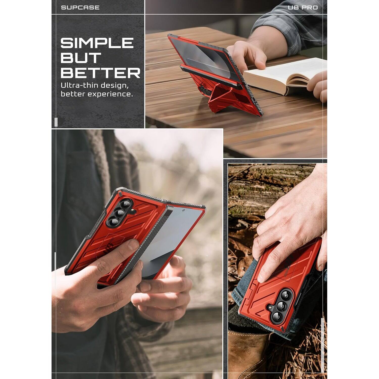 SUPCASE
SIMPLE BUT BETTER
Ultra-thin design, better experience.