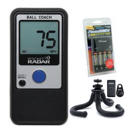 Pocket Radar - Ball Coach/Pro-Level Speed Training Tool and Radar Gun Bundle