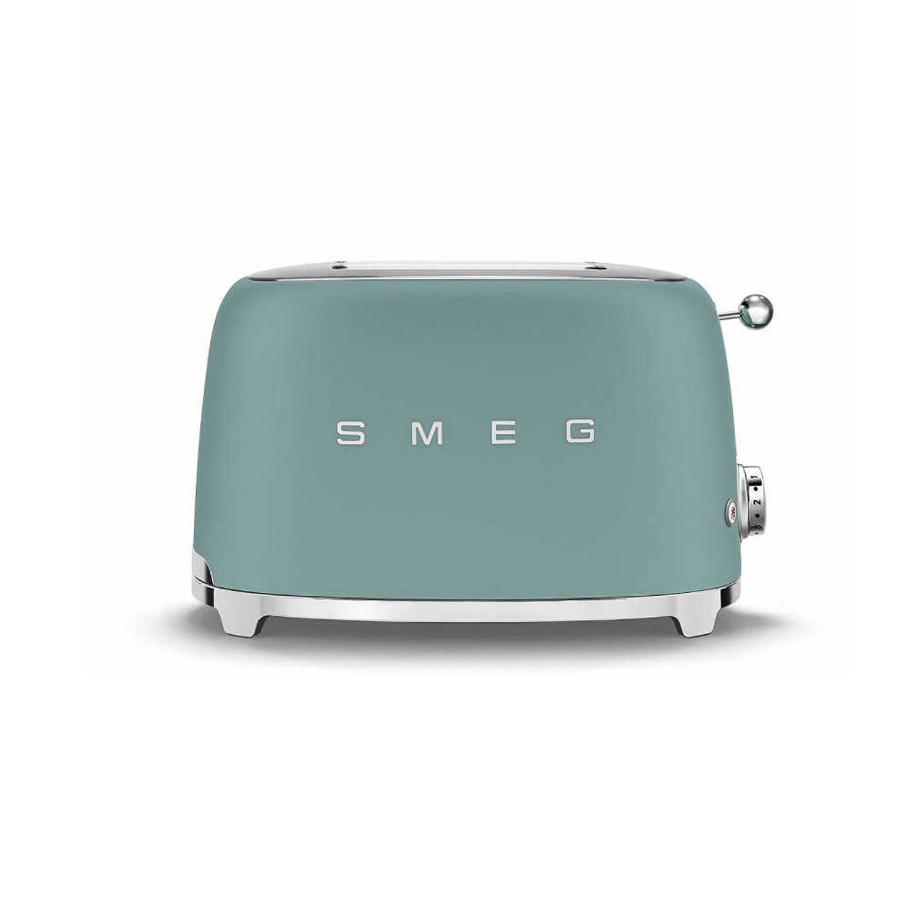 Front. SMEG - 2-Slice Toaster - Jade.