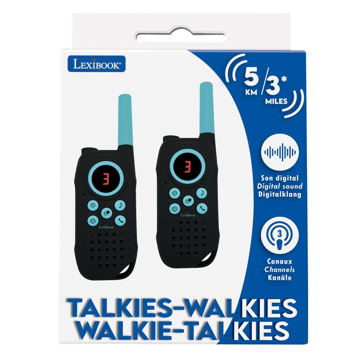 LEXIBOOK 5/3* MILES O 3 G E C Labose Son digital Digital sound Digitalklang LexTBooK 3 Canaux Channels Kanle TALKIES-WALKIES WALKIE-TALKIES
