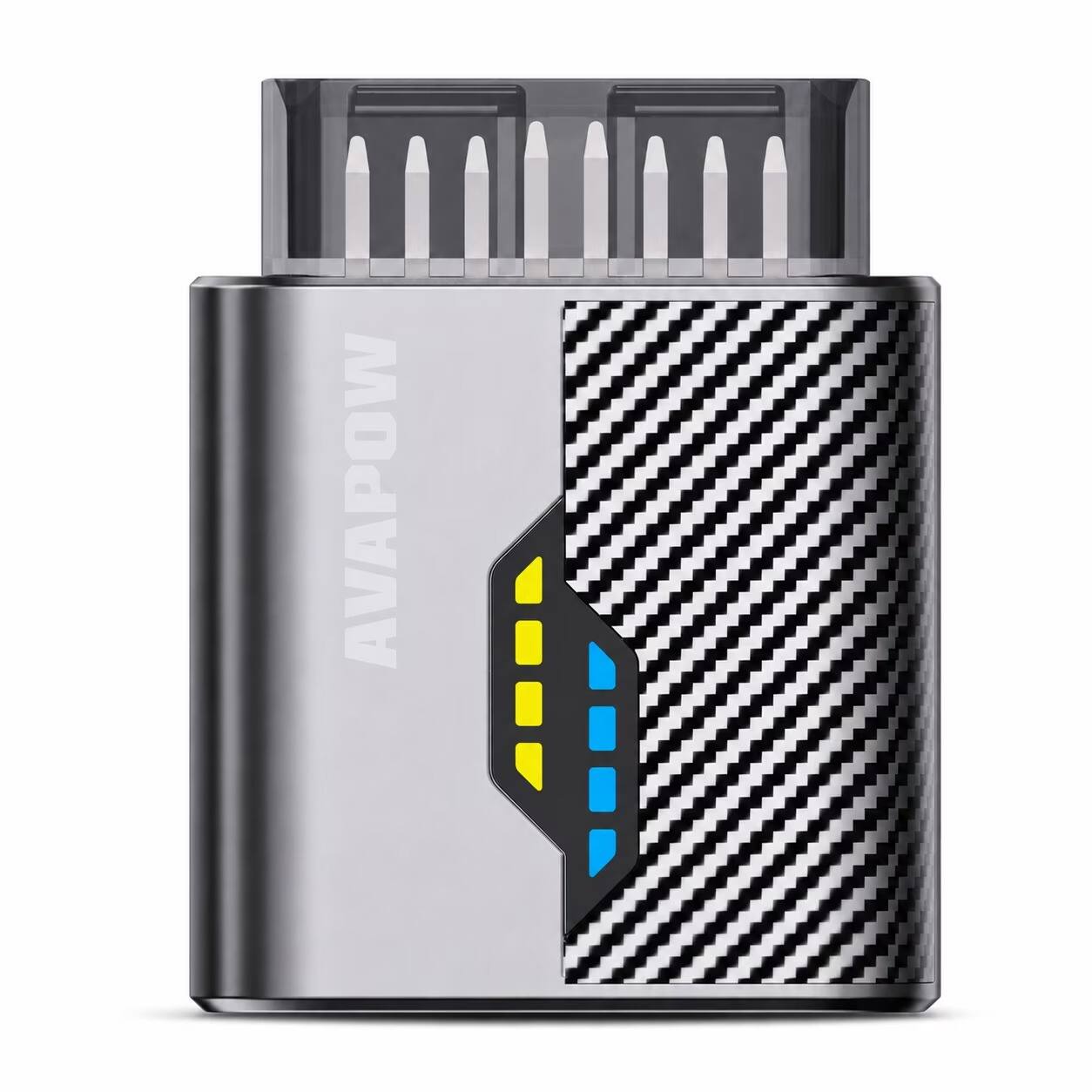 Front. AVAPOW - OBD2 Bluetooth Car Diagnostic Scanner V900-BT with AI Code Search and Live Data - Silver.