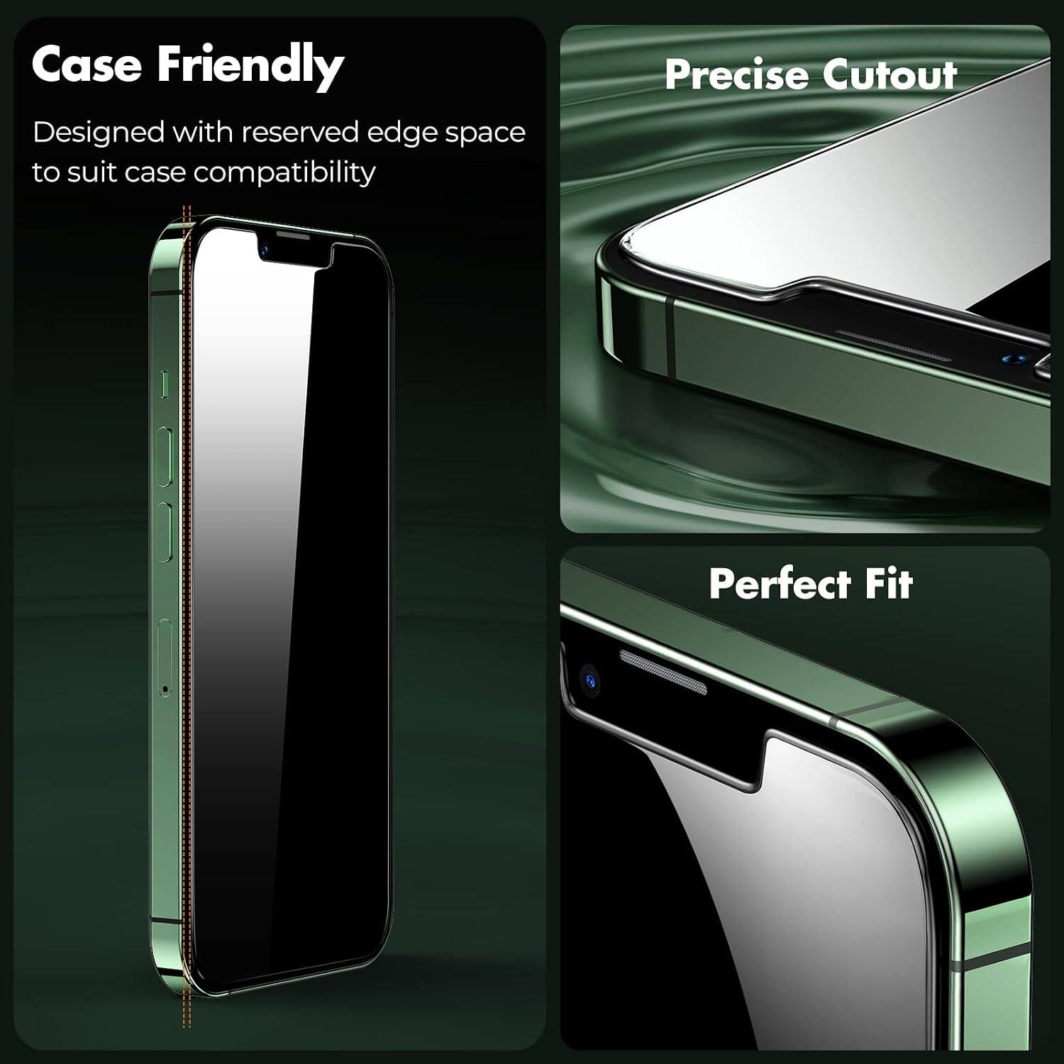 Case Friendly  
Designed with reserved edge space to suit case compatibility  

Precise Cutout  

Perfect Fit