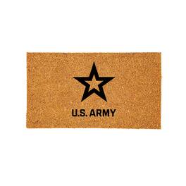 Evergreen Enterprises - Army Black Knights 28" x 16" Team Logo Outdoor Coir Mat - Multicolor