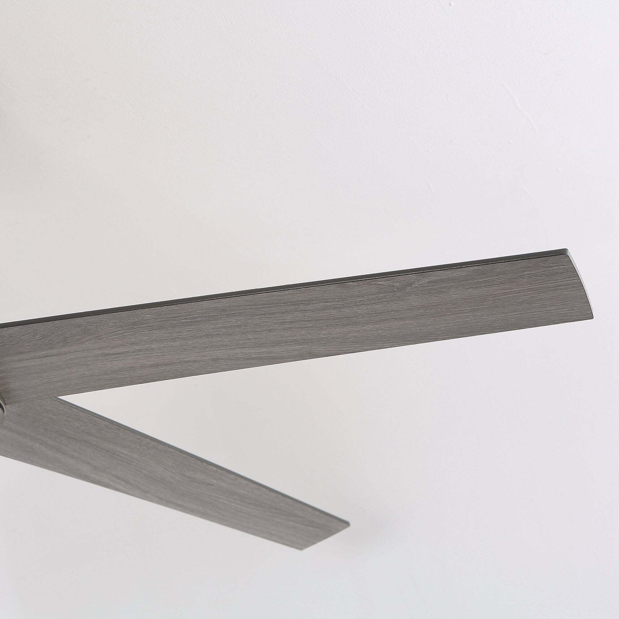 Alt View 10. Vaczon - 52-inch Modern Reversible Blades Smart Ceiling Fan with 3CCT Dimmable LED Light, Remote and App Control - Nickel.