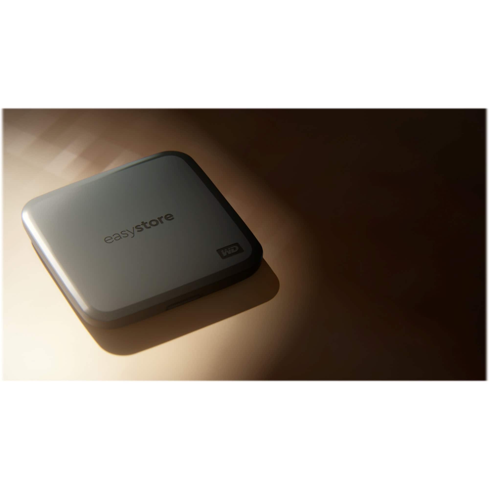 Alt View Zoom 15. WD - easystore 1TB External USB 3.0 Portable SSD - Black.