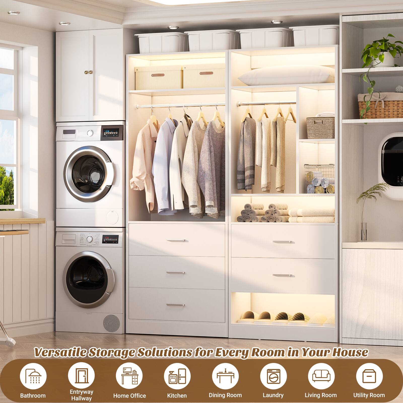 SAINEEX - Versatile Storage Solutions for Every Room in Your House

- Bathroom
- Entryway
- Hallway
- Home Office
- Kitchen
- Dining Room
- Laundry
- Living Room
- Utility Room