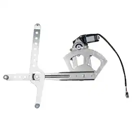 Brock - Replacement Passenger's Front Power Window Lift Regulator with Motor, Left - Silver
