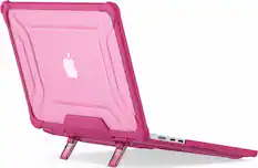 Angle. SaharaCase - Raider ProArmor Case for Apple MacBook Air 13" M2/M3/M4 (2022-2025) Laptops - Desert Rose.