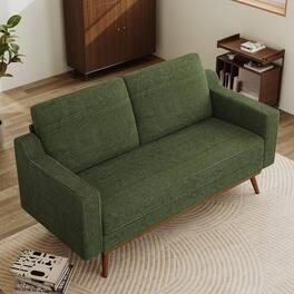 Dyonery - 88 "Sofa, a comfortable two-seater sofa, a modern large-sized sofa, no tools required for assembly - Green