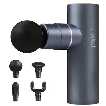 Front. Arboleaf - Arboleaf Deep Tissue Massage Gun, Full-Metal Handheld Massager for Back Pain Relief, Portable - Dark gray.