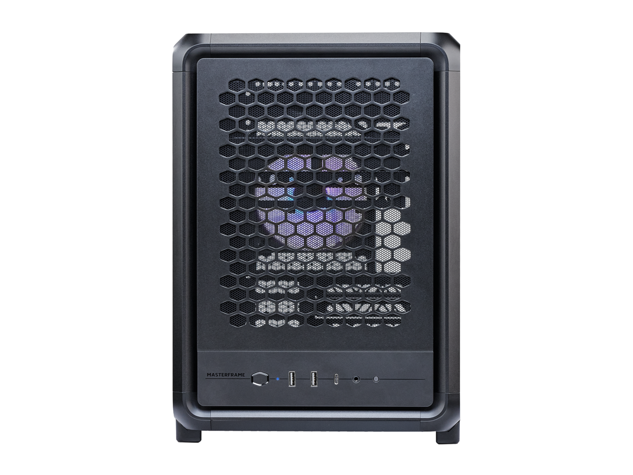 Alt View 8. Cooler Master - Cooler Master MasterFrame 400 - mATX Modular Case, ARGB Fan, 390mm GPU, 360mm Radiator, Black - Black.