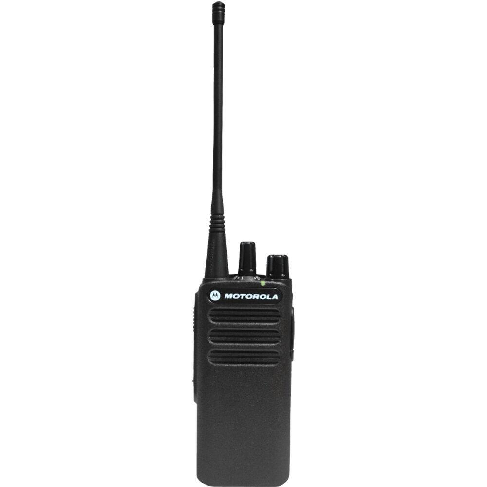 Angle. Motorola - Motorola CP100D Analog UHF Portable Non-Display Two Way Radio, 16 Channel, 4 Watt - 6 Pack Bundle - Black.