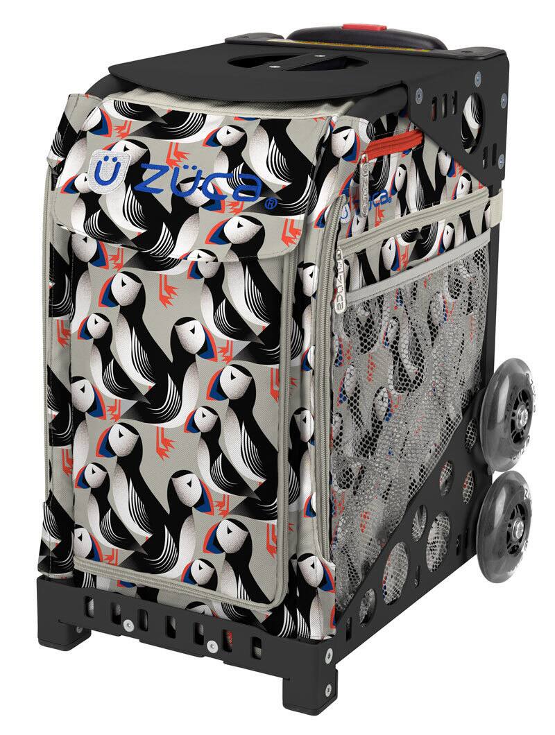 Angle. Zuca - Zuca Playful Puffins Sport Insert Bag (Frames Sold Separately) #1775 - Gray.