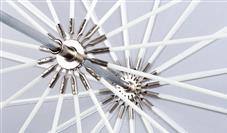 Angle. Westcott - Westcott 7' White Diffusion Parabolic Umbrella.