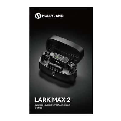 HOLLYLAND LARK MAX 2 Combo Wireless Microphone System (Space Gray HOLLYLAND LARK MAX 2 Combo Wireless Microphone System (Space Gray