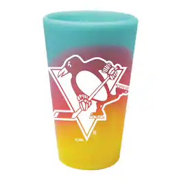WinCraft - Pittsburgh Penguins 16oz. Fashion Silicone Pint Glass - Multicolor
