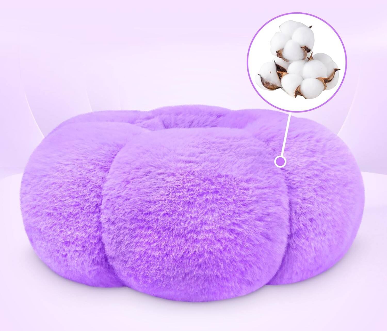 Alt View 4. FINEAK - Pumpkin Tablet Pillow Stand with Snack Bowl & Adjustable Viewing - Purple.