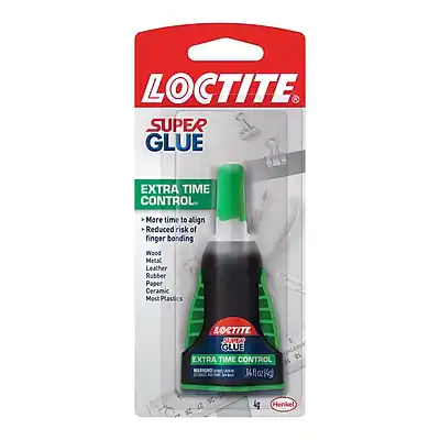 LOCTITE SUPER GLUE EXTRA TIME CONTROL
- More time to align
- Reduced risk of finger bonding
Wood
Metal
Leather
Rubber
Paper
Ceramic
Most Plastics
LOCTITE SUPER GLUE EXTRA TIME CONTROL
0.4 fl oz (6g)
Henkel