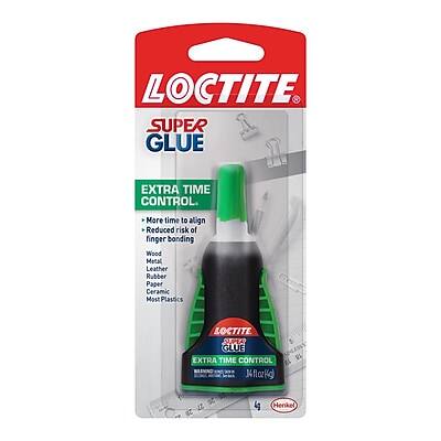 LOCTITE SUPER GLUE EXTRA TIME CONTROL

- More time to align
- Reduced risk of finger bonding

Wood
Metal
Leather
Rubber
Paper
Ceramic
Most Plastics

LOCTITE SUPER GLUE EXTRA TIME CONTROL

0.4 fl oz (6g)

Henkel