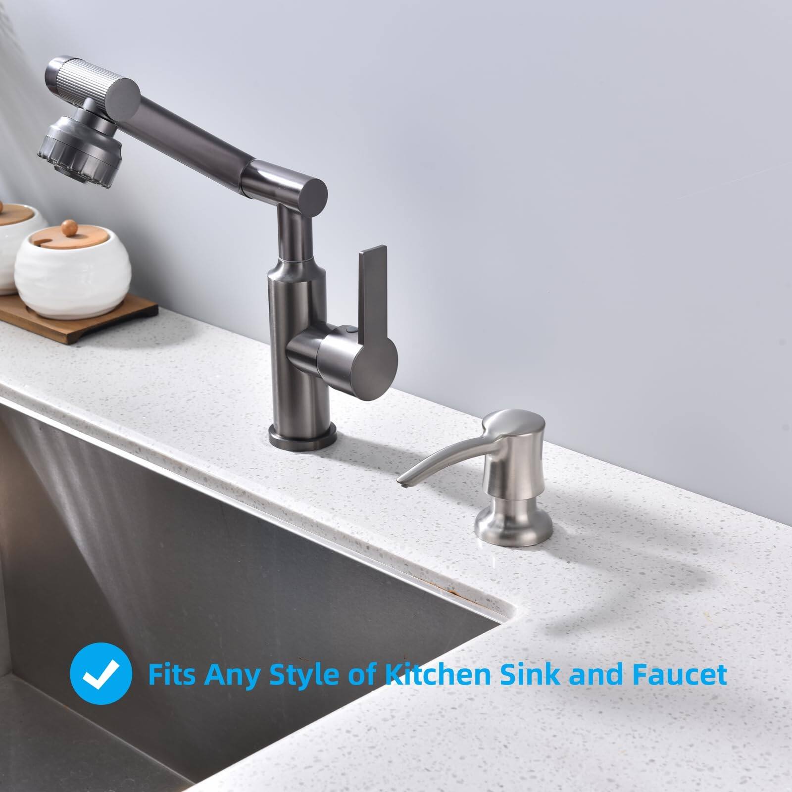 Fits Any Style of Kitchen Sink and Faucet