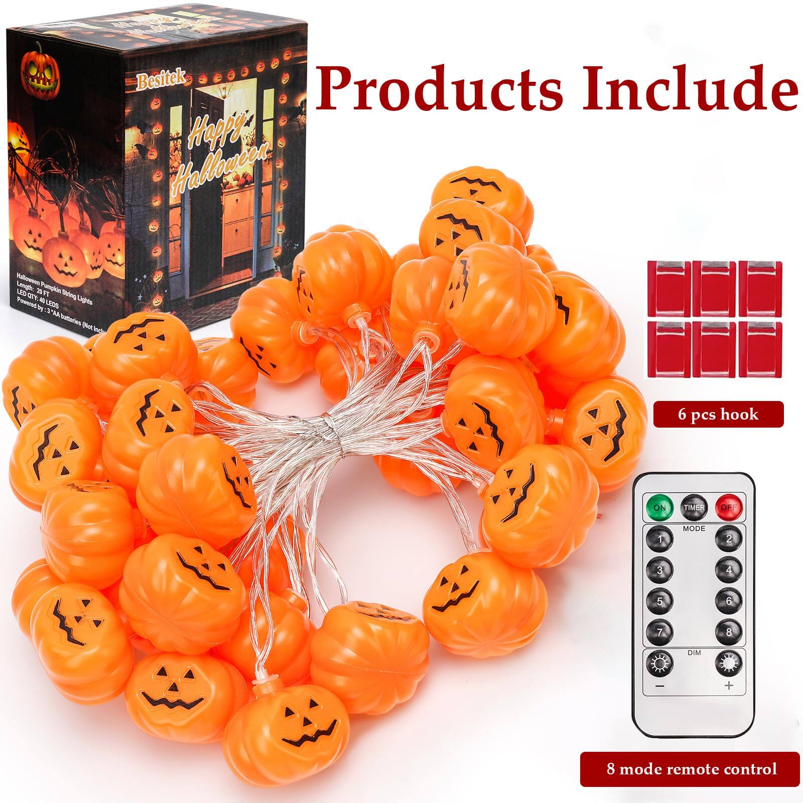 Products Include

- 6 pcs hook
- 8 mode remote control

LED Qty: 24
Comes with: 3 AA batteries (not included)