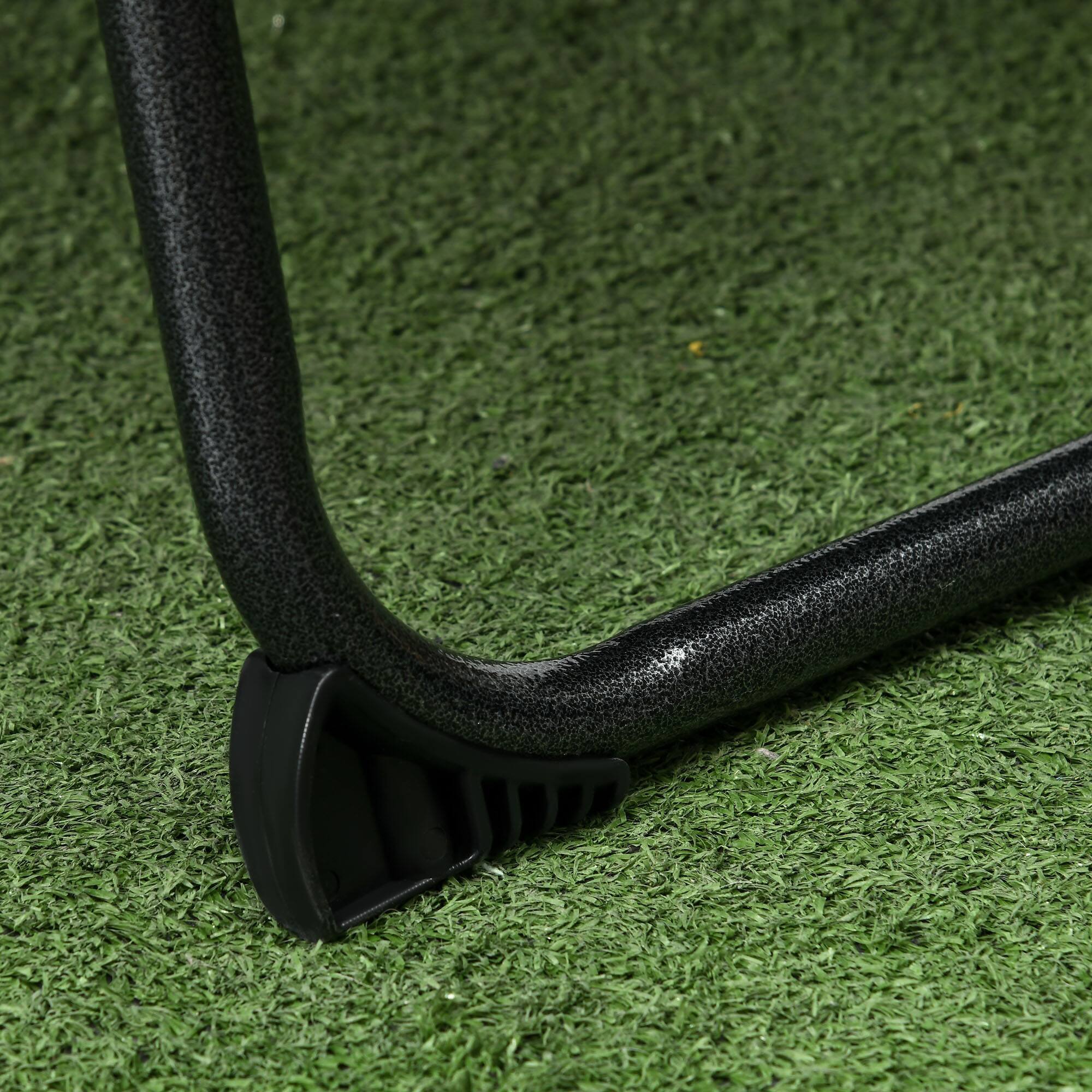 Alt View 8. Outsunny - Folding Chaise Lounge with 5-level Reclining Back, Tanning Chair with Face Hole, Outdoor Lounge Chair - Gray.