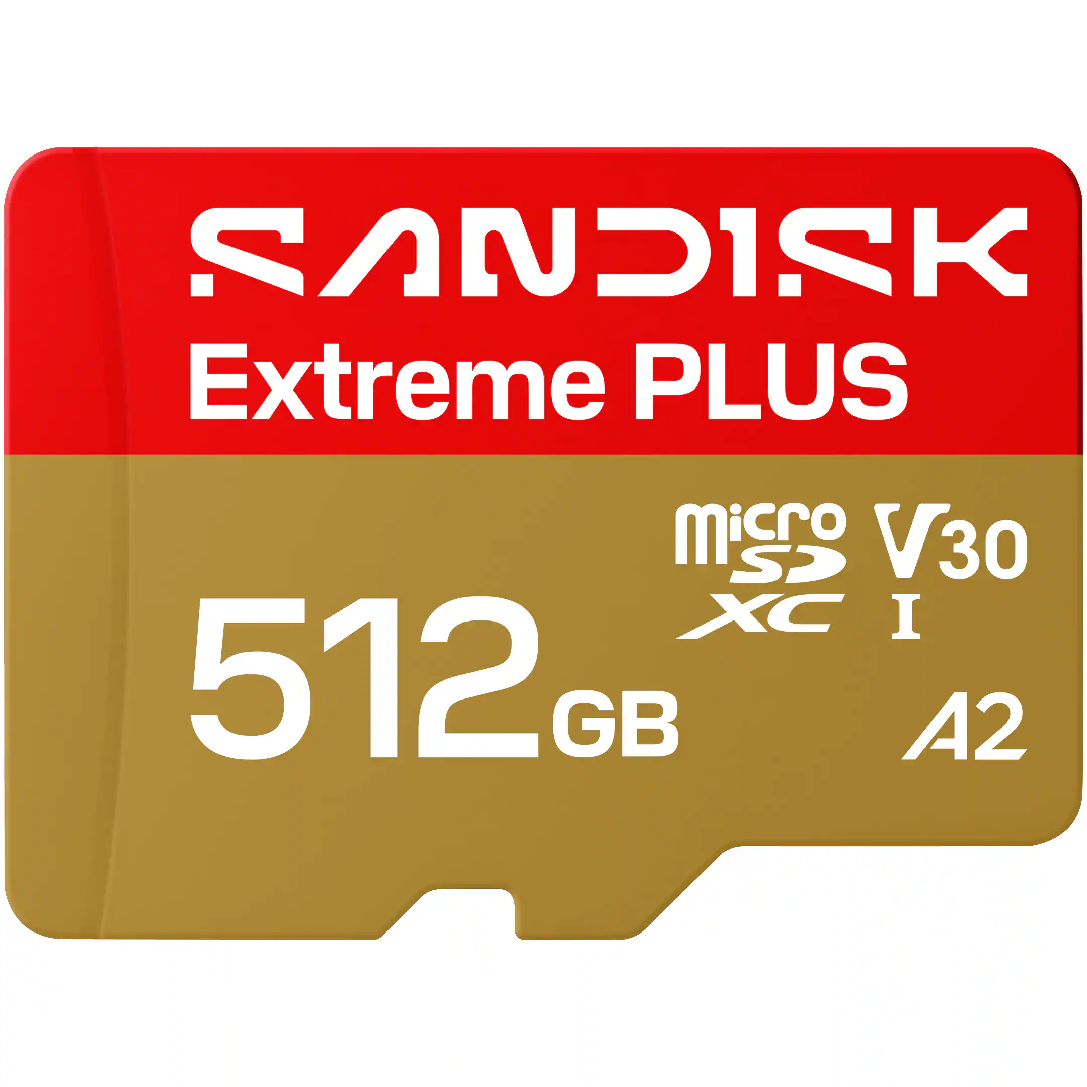 SANDISK - 512GB Extreme PLUS microSDXC UHS-I Memory Card with Adapter, R/W up to 250/170MB/s