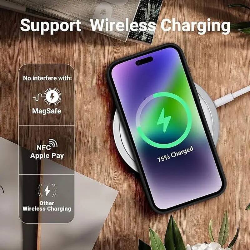 Support Wireless Charging

No interfere with:
- MagSafe
- NFC Apple Pay
- Other Wireless Charging

75% Charged