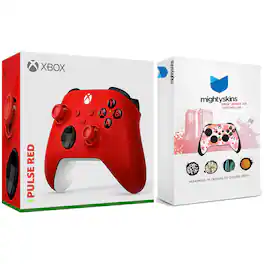 Microsoft - Xbox Wireless Controller for Series X, Series S, Windows with MightySkins Custom Skin Code - Pulse Red