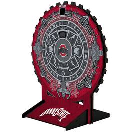Fan Creations - Ohio State Buckeyes Aztec Circle Desk Calendar - Multicolor