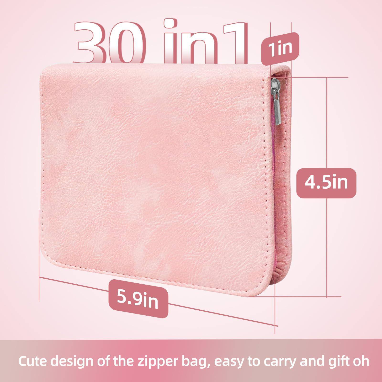 30 in 1

1in

4.5in

5.9in

Cute design of the zipper bag, easy to carry and gift oh